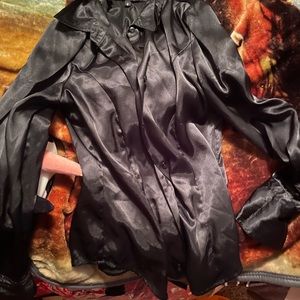 Silk button-up shirt